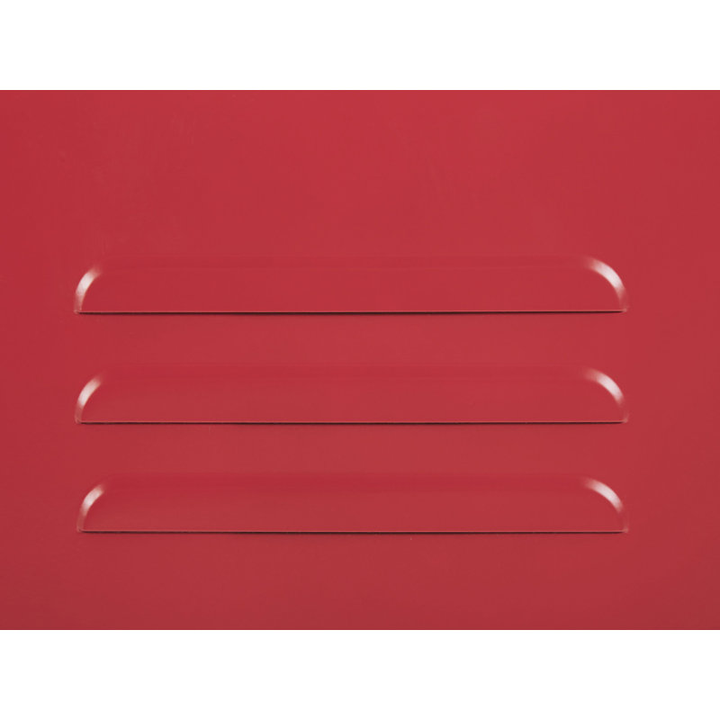 Bronko 1 -Door 5 -Shelf, Red