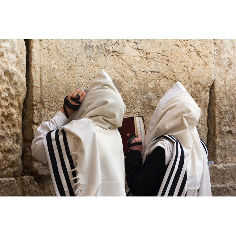 The Western Wall In Jerusalem. by Mikhail_Levit - Wrapped Canvas Print, 30cm H x 46cm W