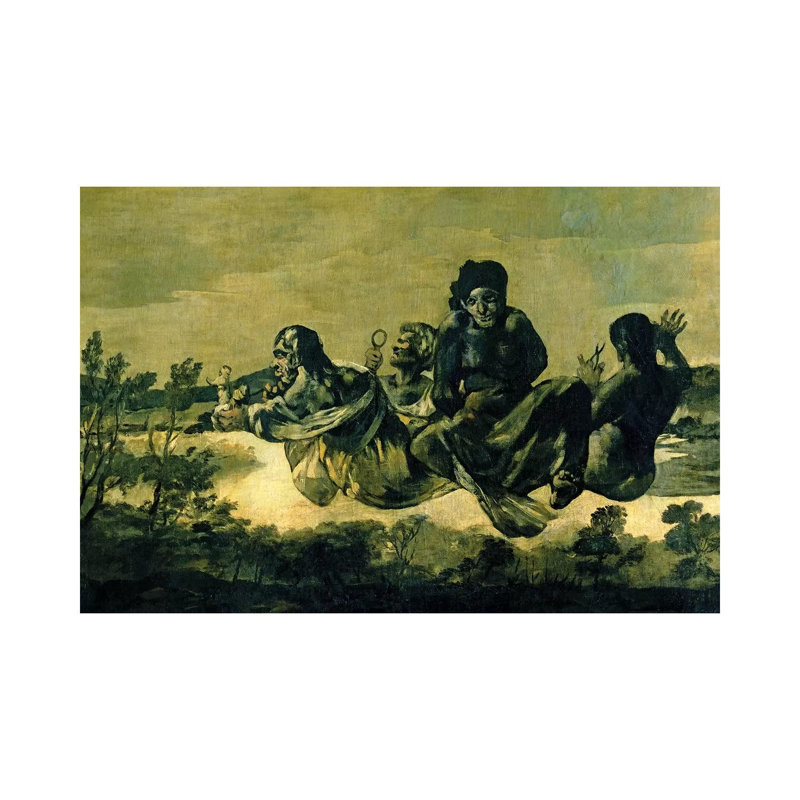 The Fates, 1819-23 by Francisco Goya - Wrapped Canvas Painting, 45.72cm H x 66.04cm W x 1.91cm D
