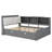 Platform Bed With An Underbed Trundle, Shelves, And A Storage Headboard-1869737172-1869737179