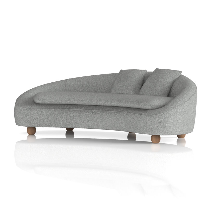Naiely Fabric 220cm Reception Sofa