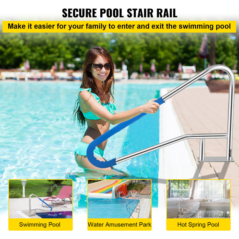 Swimming Pool Hand Rail, 32" H x 55" W x 3.9" D