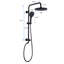 Exposed Shower Combo Set with 10 Inch Rain Shower Head with 3-Function Handheld Wall Mounted Bathroom Shower System (Rough-in-valve not included)