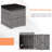 2PCS Patio Rattan Ottomans Seat Side Table Storage Box Footstool with Cushion Black-1962808542