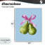 Twin Pears with Ribbon Framed Giclee, design by Imagine It Images-243654284-243654280
