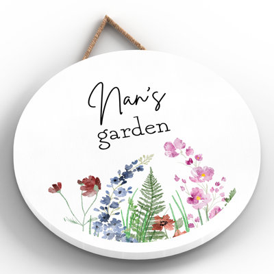 Nans Garden Small Circle Plaque