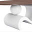 Ensemble de 2 tables basses blanches et gigognes blanches-658179335