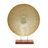 Grasen Metal Plate Geometric Decorative Gold Sculpture with Wood Stand