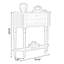 Console demi-cercle en bois massif noir-697354882