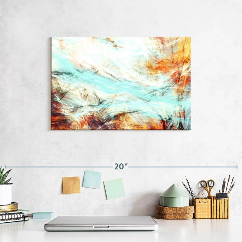 Avery Abstract Wisps, 8" H x 12" W