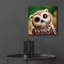  «Cute Owl» par Rey Klimt, art mural acrylique, 12 po x 12 po
