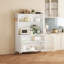 Buffet de cuisine autoportant avec roulettes et tablettes réglables