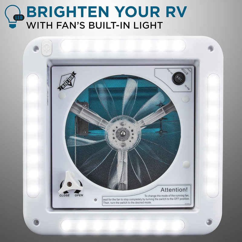 Ventilateur de voiture 2,9 po Hike Crew, Fumée