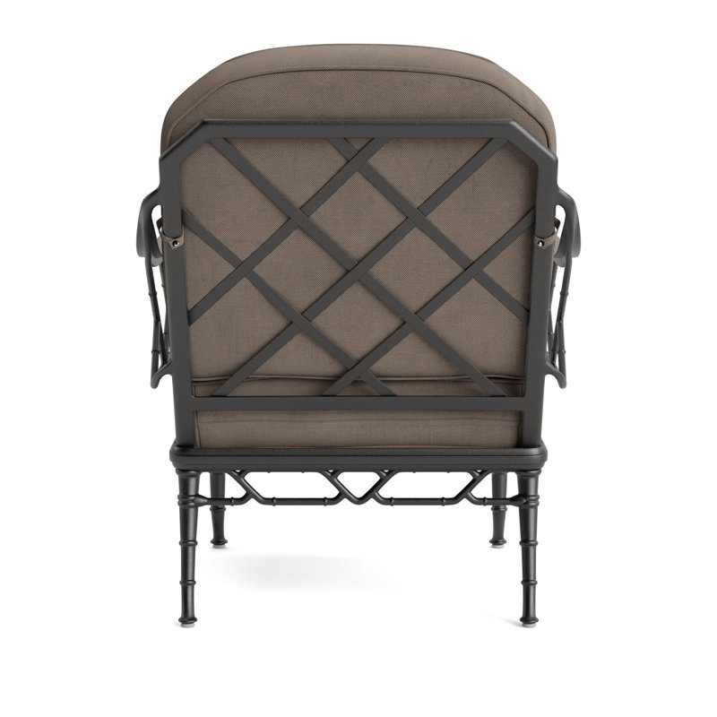 Calcutta Outdoor Lounge Chair, Fusion Natural, Textured Pewter