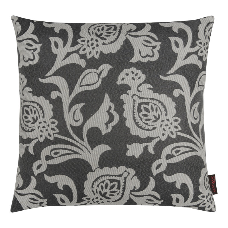 Coussin décoratif Violetta, Gris, 19 po x 19 po