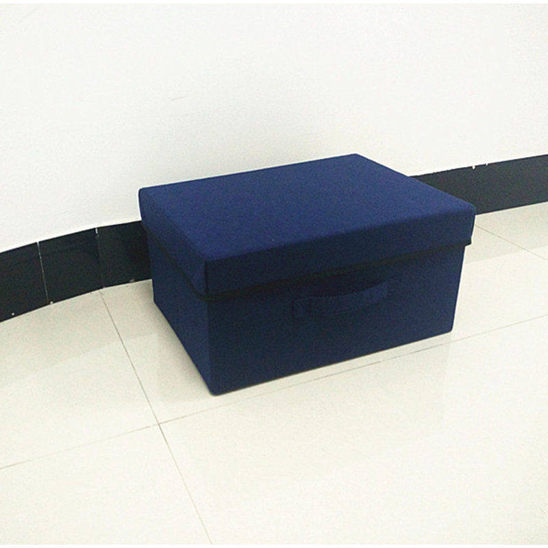 Corsha Upholstered Ottoman, Blue