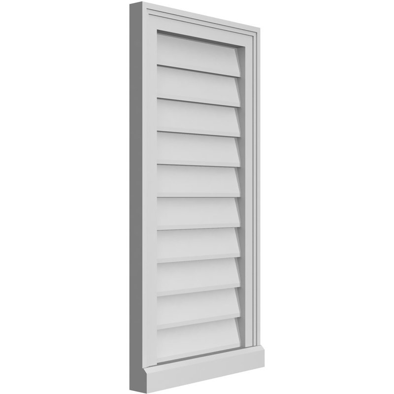 Cadre de seuil Brickmould, brun clair apprêté, H 32 po x l 16 po x P 2 po