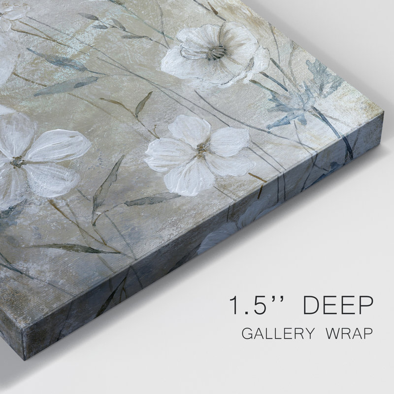 Wildflower Whites - peinture sur toile tendue, H 36 po x l 24 po x P 1 po