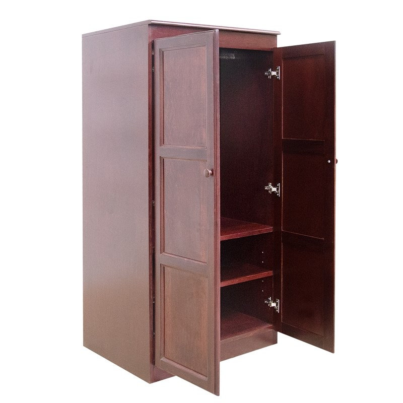  Armoire-penderie de 5 pi de hauteur H 60 po x l 30 po cerise, H 60 po x l 30 po x P 22 po, Cerisier