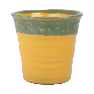 6"H Yellow Planter