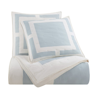 Southern Tide Savannah Euro Ivory/Blue Sham