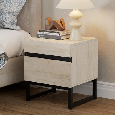 Aadam Nightstand With 2 Drawers