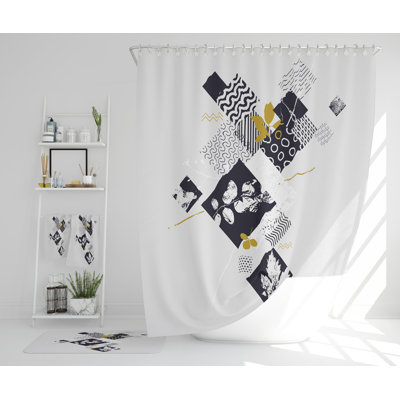 Neshelle Polyester Shower Curtain Set