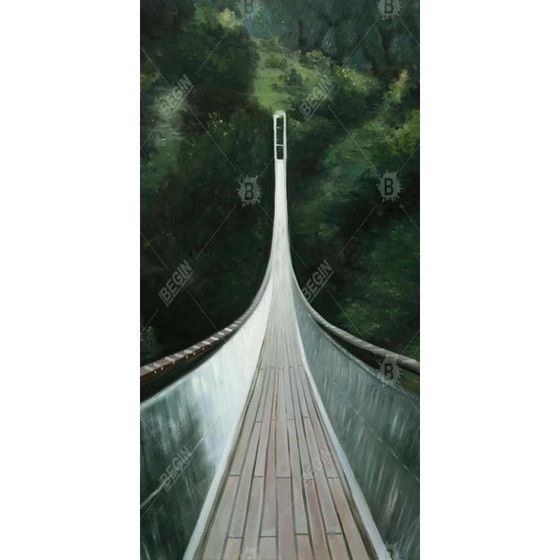 Steep bridge - 15.75"x31.50" Desk mat