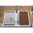 33"L x 20"W Farmhouse Workstation Kitchen Sink, Ceramic 50/50 Double Bowl