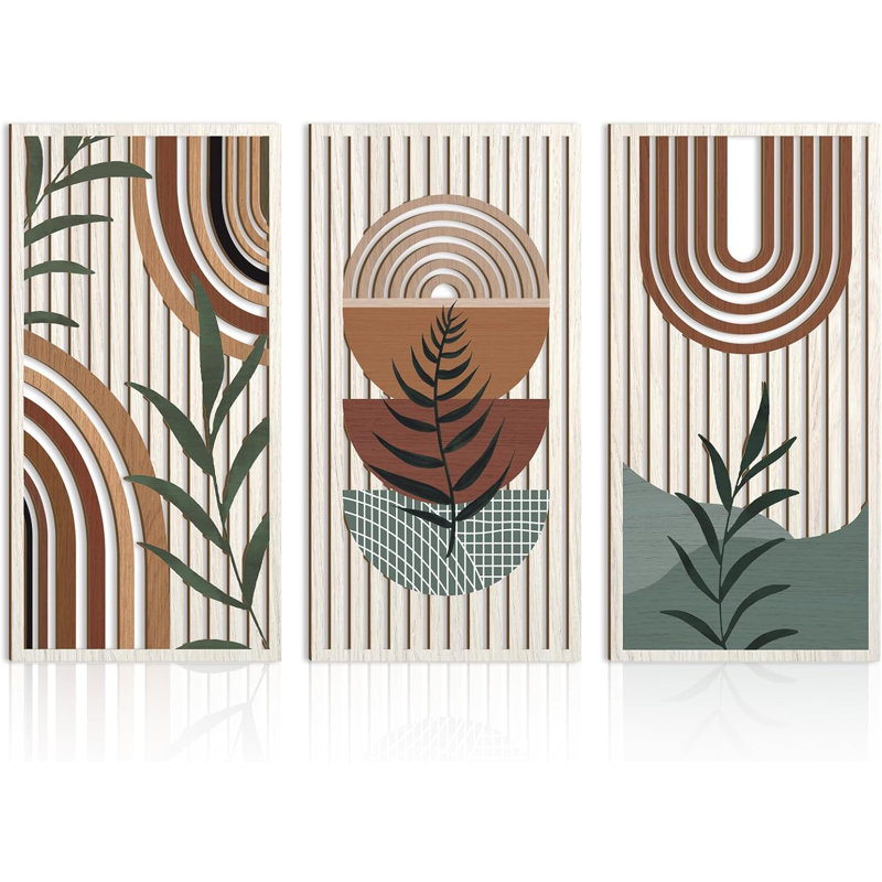 Geometric Wood Bohemian Wall Art