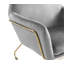 Fauteuil d'appoint l 29,5 po en velours gris avec base en métal-1538652837