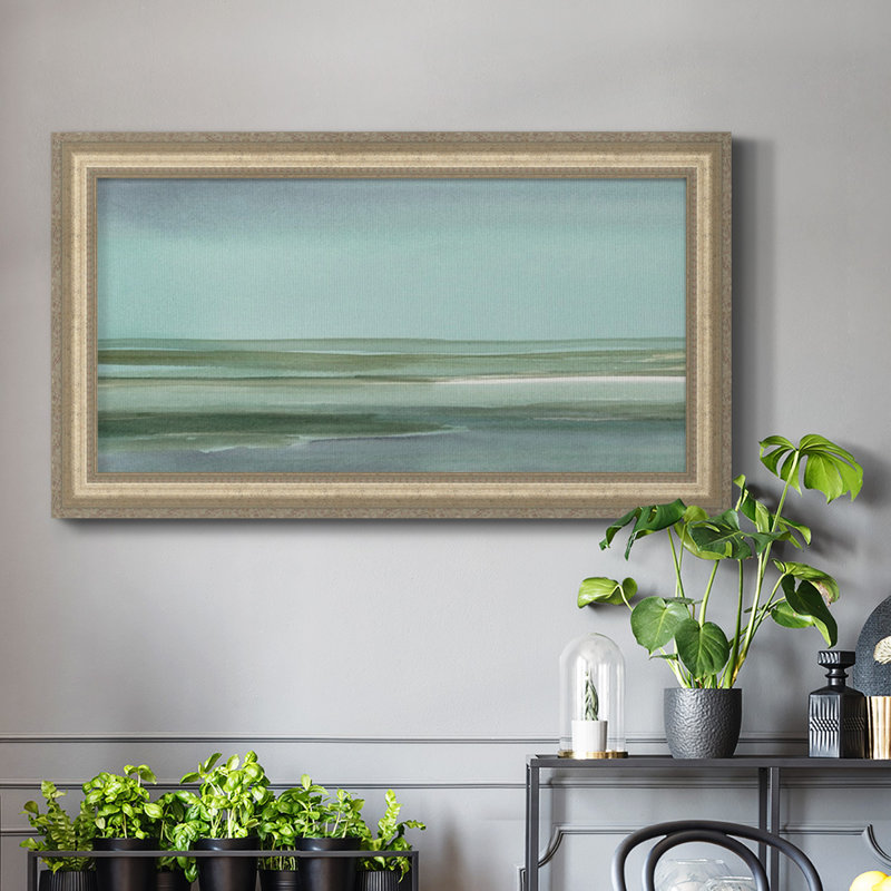 Aqua Reflections I - Reproduction de photo sur toile simple, H 25 po x l 45 po x P 0,8 po