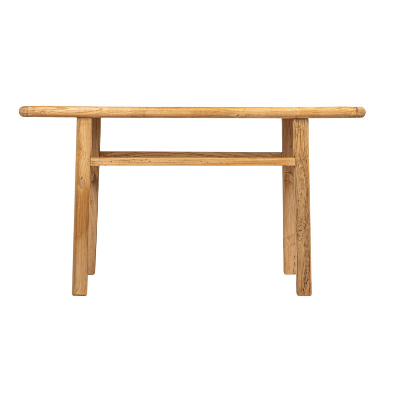 Console en bois d'orme récupéré, Naturel