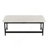 Bench in Black Metal and Faux Leather-283267863
