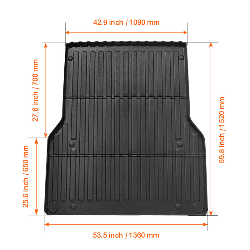 Tapis de lit de camion pour accessoires de doublure de camion TPE Tactoma