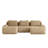 114" Flannel U-Shaped Modular Sectional With Movable Ottomans-1711049551-1704050400