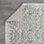 Tapis oriental gris en polypropylène tissé à la main Ragheb-294400574