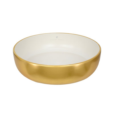 Bliss Ceramic Round Drop-In Bathroom Sink