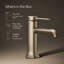 Robinet de lavabo vasque à poignée simple avec drain occasion-93399703-139194606