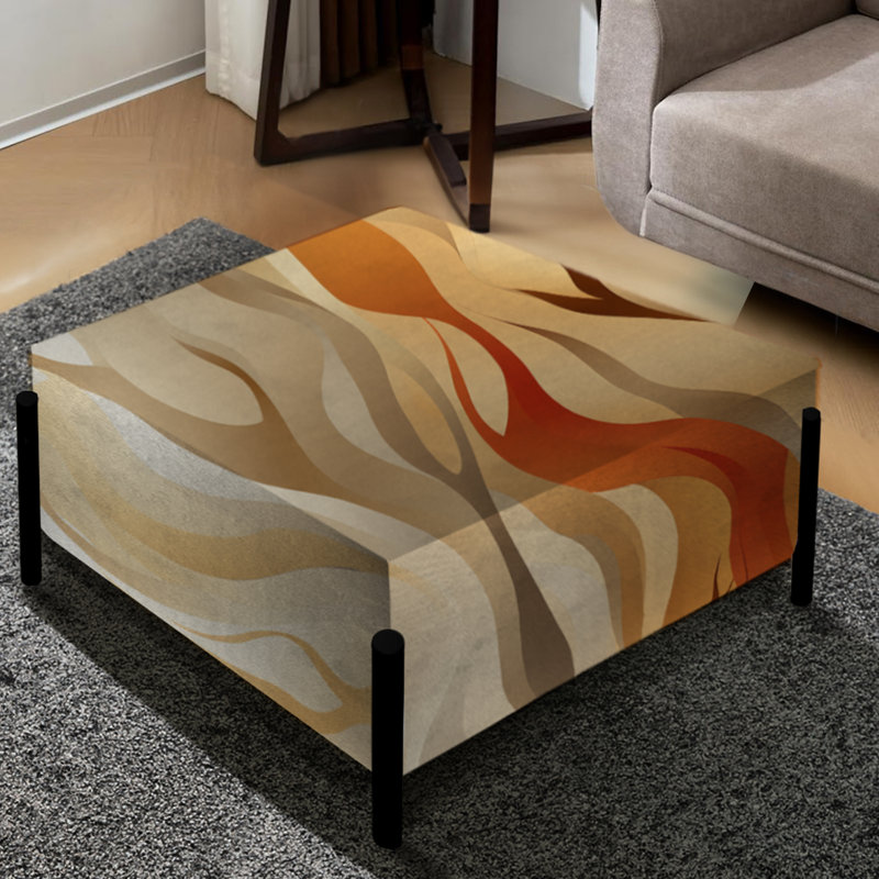 Driftwood Dreams - motif tropical - grand repose-pieds carré tropical
