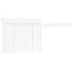 Rangement mural pour salle de bain 35,51 po x 6,95 po 29,38 po avec porte miroir