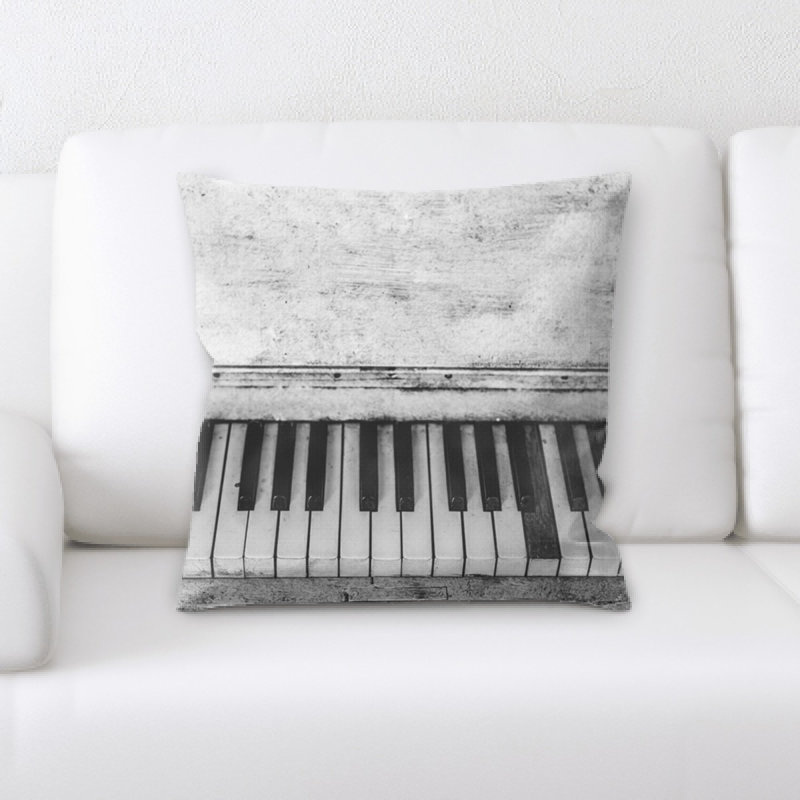 Coussin décoratif piano Vintage