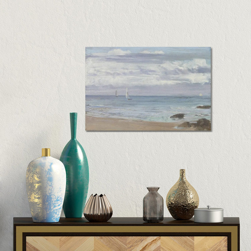 Blue And Silver Trouville, 30.48 cm H x 45.72cm W x 1.905cm D, Does Not Apply