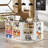 L-shaped Reception Desk With Counter, Glass Retail Counter Desk Display Case, 2 Drawers