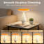 Lampe de vase en céramique 2 en 1 avec changement de couleur RVB et éclairage blanc chaud à DEL, lampe de table à télécommande intelligente moderne pour la chambre à coucher, le bureau et la décoration intérieure