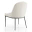 Chaise d'appoint rembourrée en métal martelé Lalia-126080946