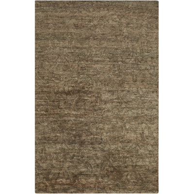 Tapis brun clair en jute noué à la main Limewood