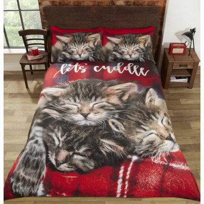 Gurkirat Cotton Blend No Pattern Duvet Cover Set with Pillowcases Included