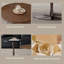 Renaissance-style minimalist round coffee table