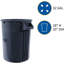 Poubelle robuste 32 gallons